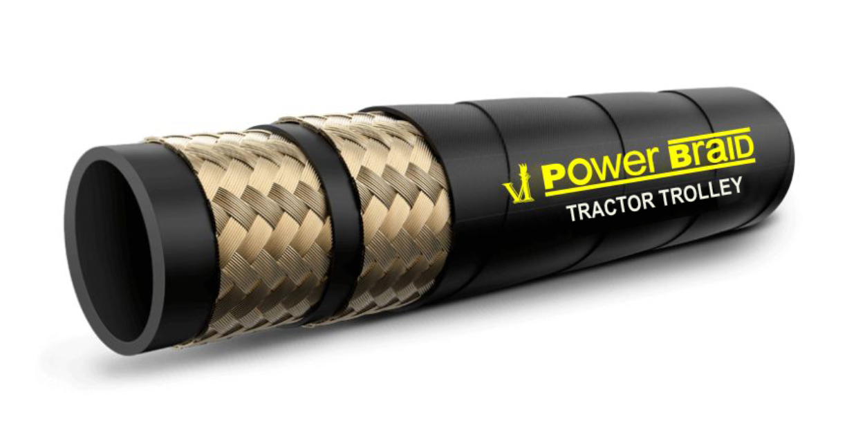 Super Hose Tractor Rally Single & Double Wire Braided – Agricultural Hydraulic Hose with Wire Braid Reinforcement, Durable and UV Resistant for Heavy Duty Use